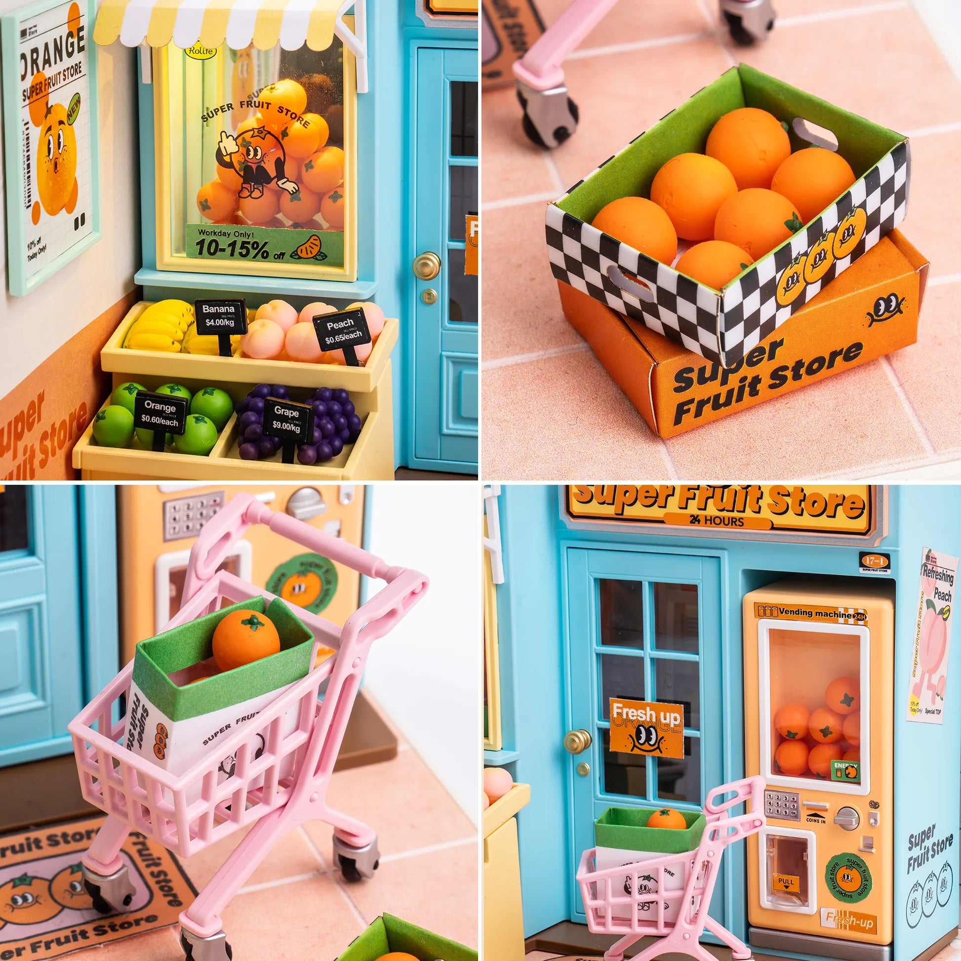 Hands Craft DIY Stackable Miniature House | Daily VC Fruit Store