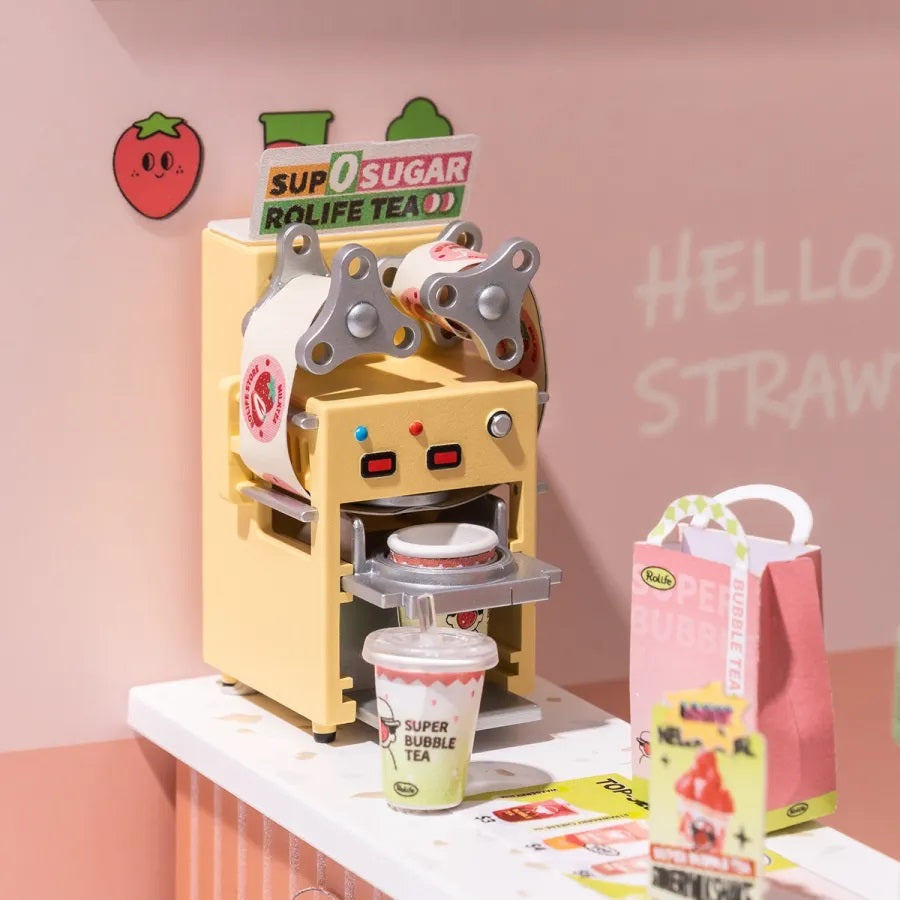 Hands Craft DIY Stackable Miniature House | Double Joy Bubble Tea