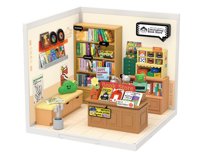 Hands Craft DIY Stackable Miniature House | Fascinating Book Store
