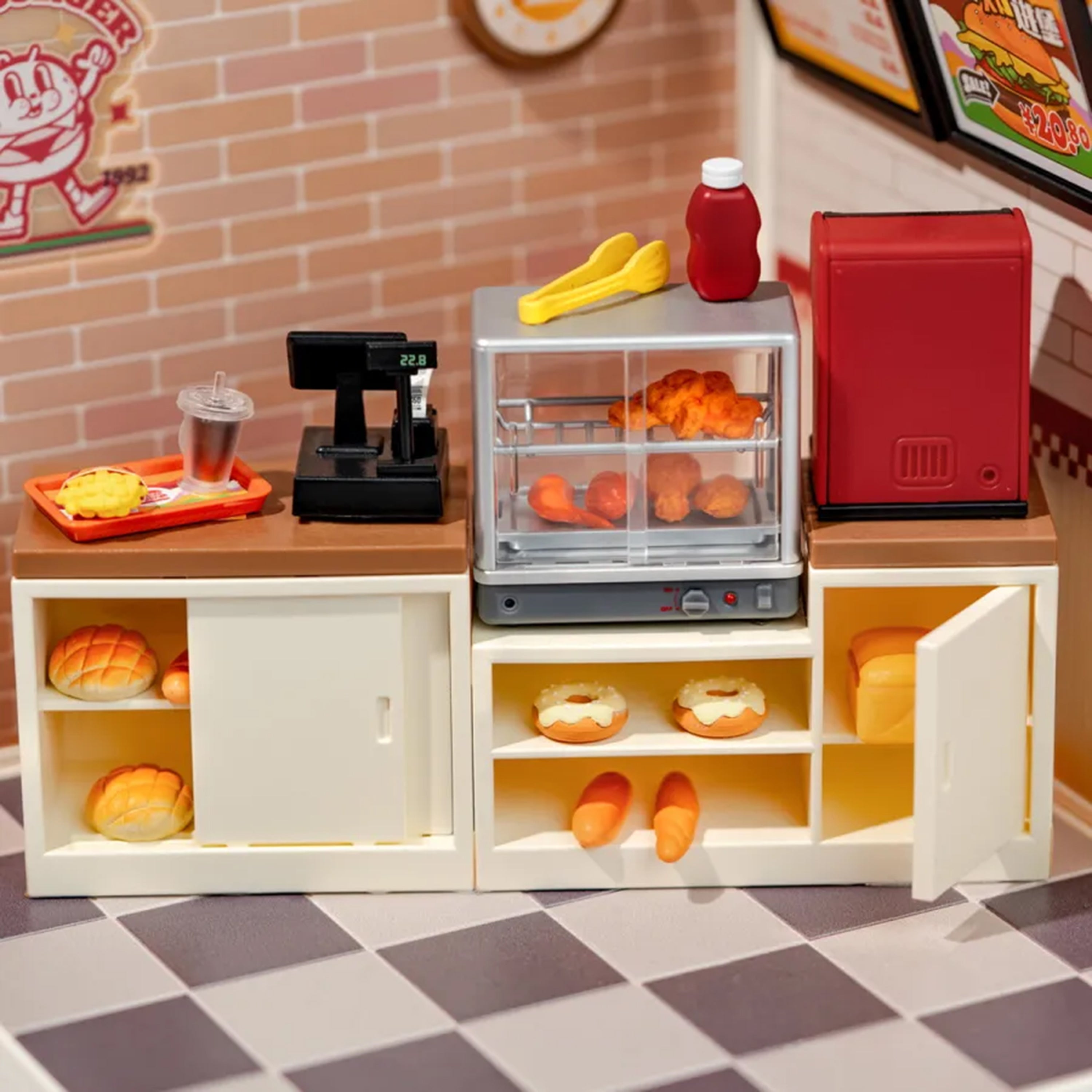 Hands Craft DIY Stackable Miniature House | Yum Yum Burgers