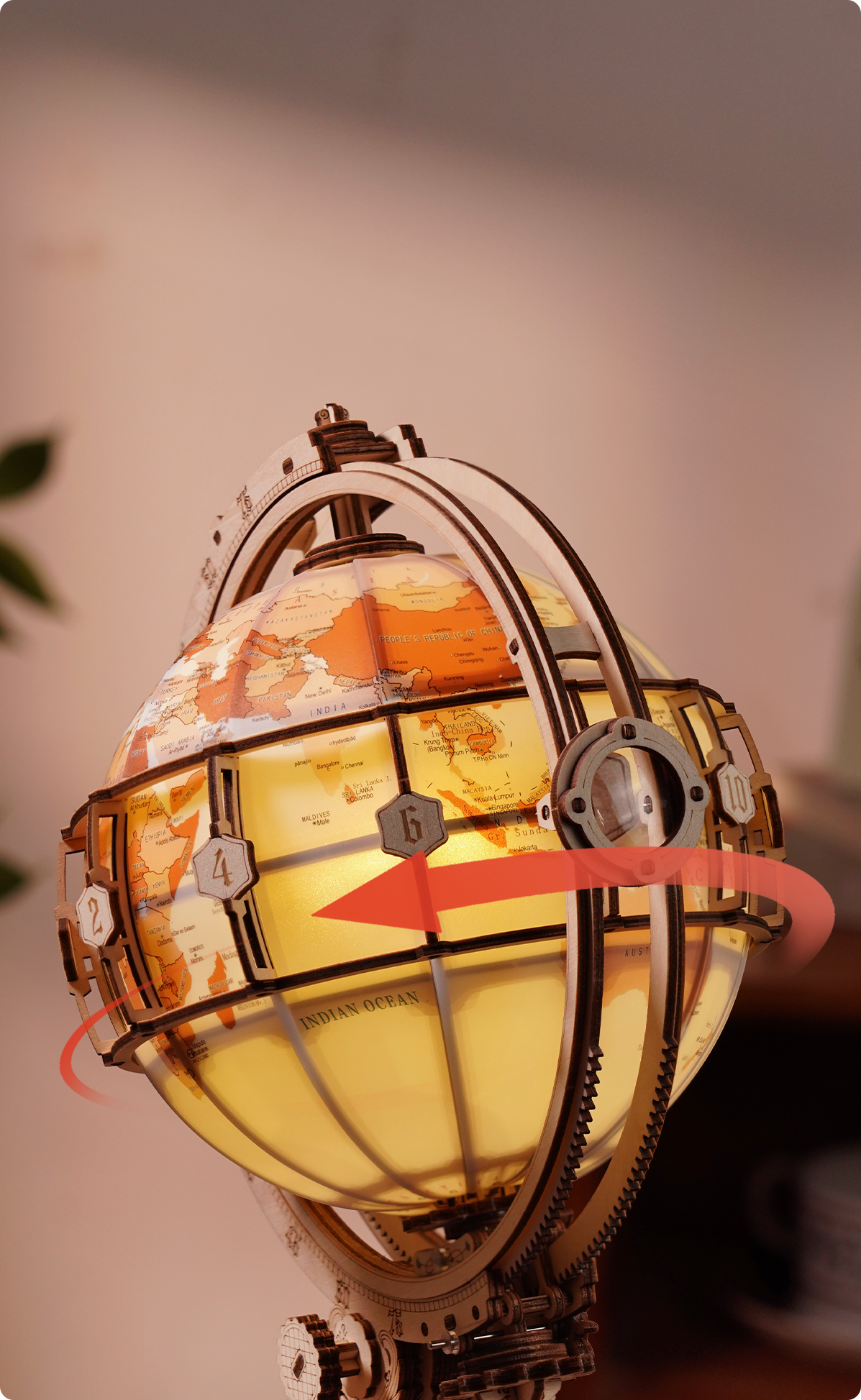 Hands Craft | Luminous Globe w/ LED Lights