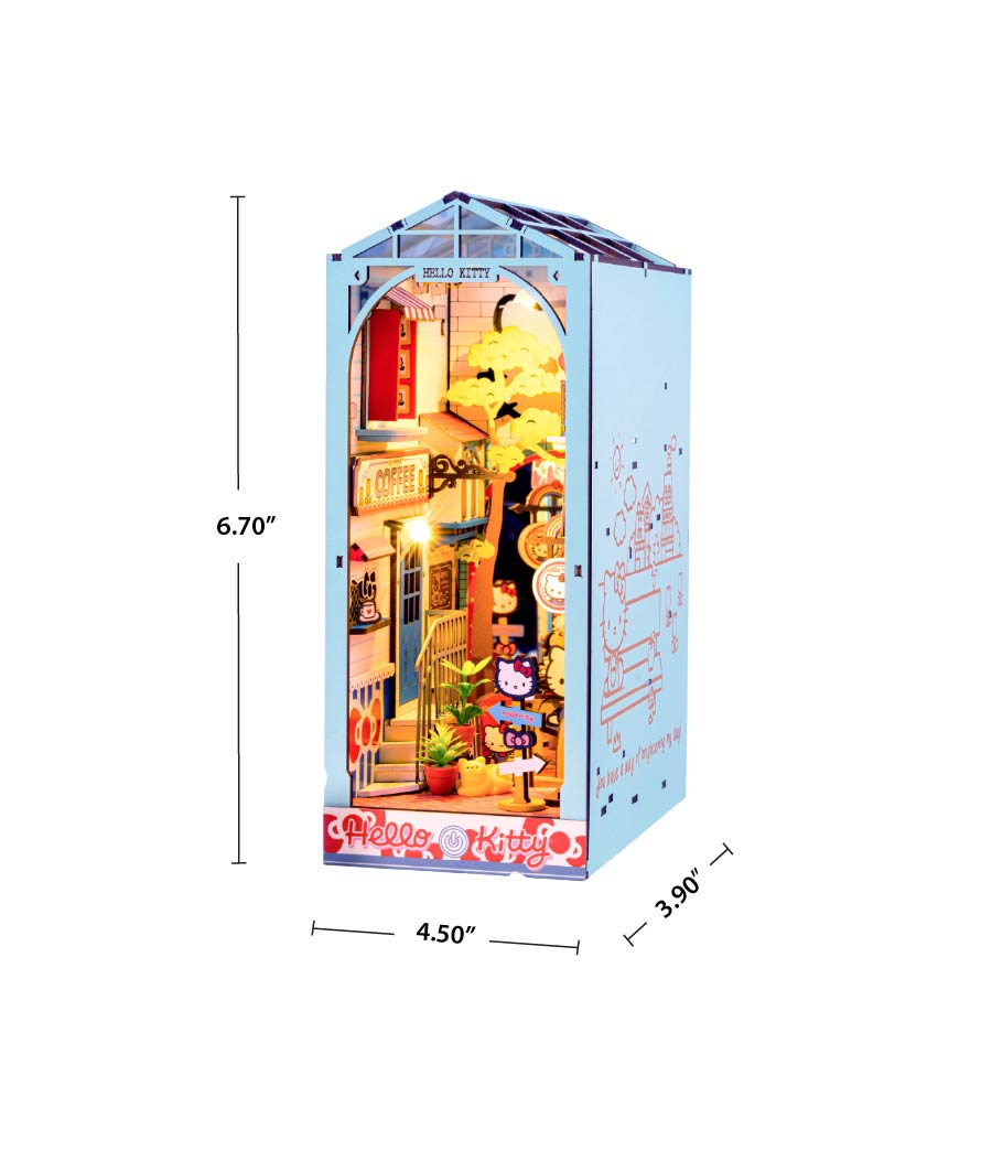 Hands Craft DIY Miniature Book Nook Kit | Hello Kitty® Town Square