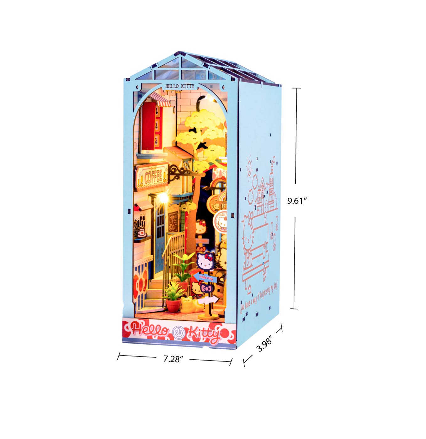 DIY Miniature Book Nook Kit | Hello Kitty® Town Square
