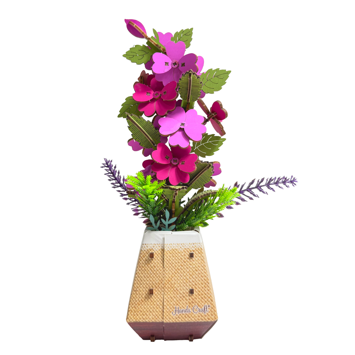 3D Wooden Puzzle | Pink Impatiens