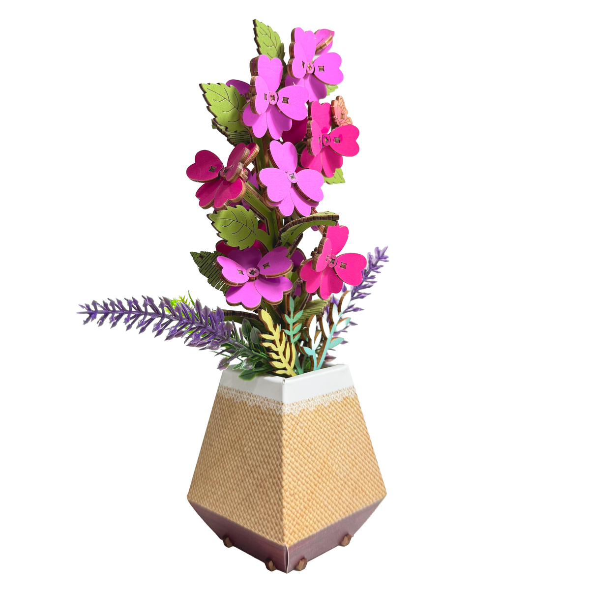3D Wooden Puzzle | Pink Impatiens