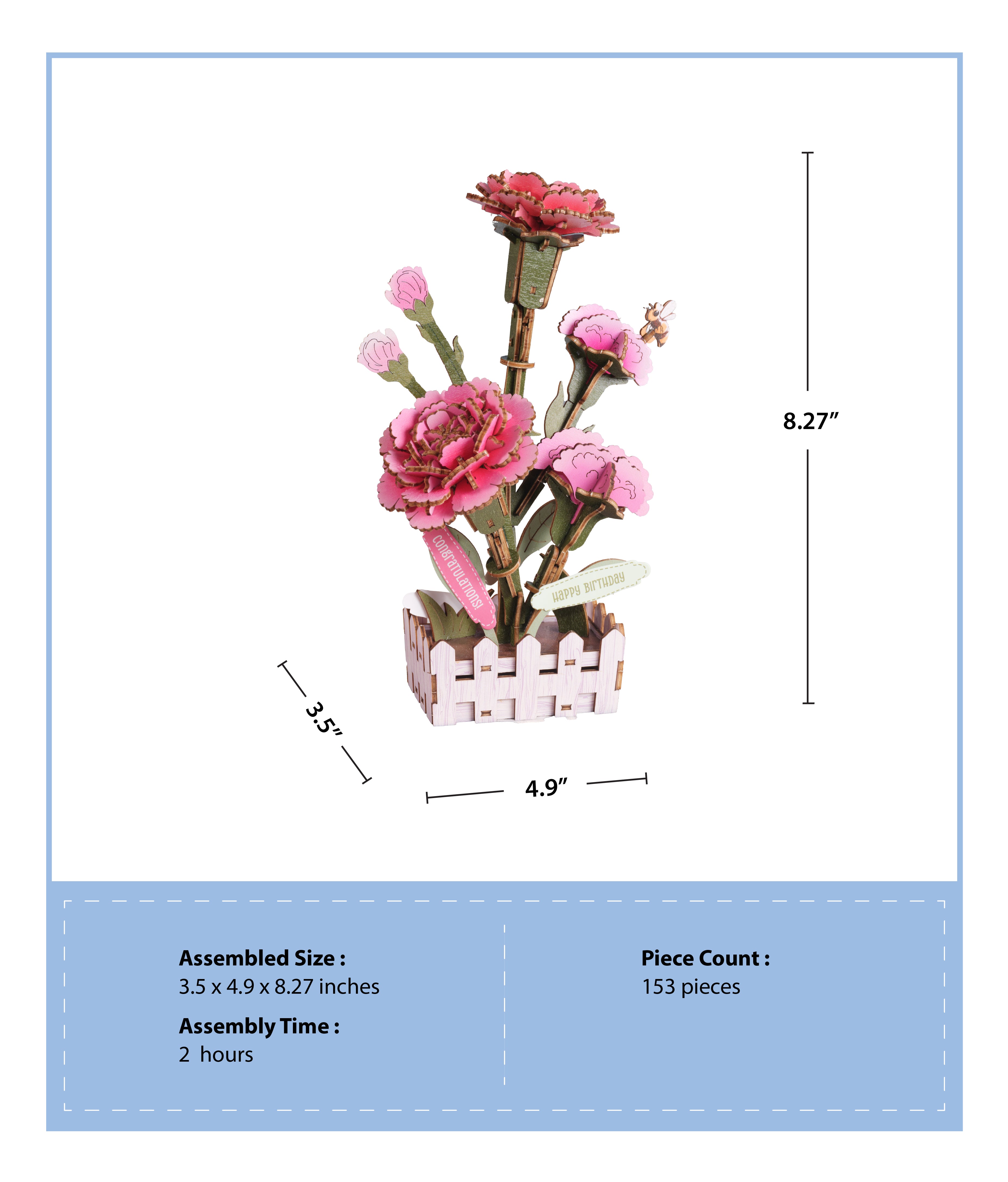 Hands Craft  | Carnation Bloom Set