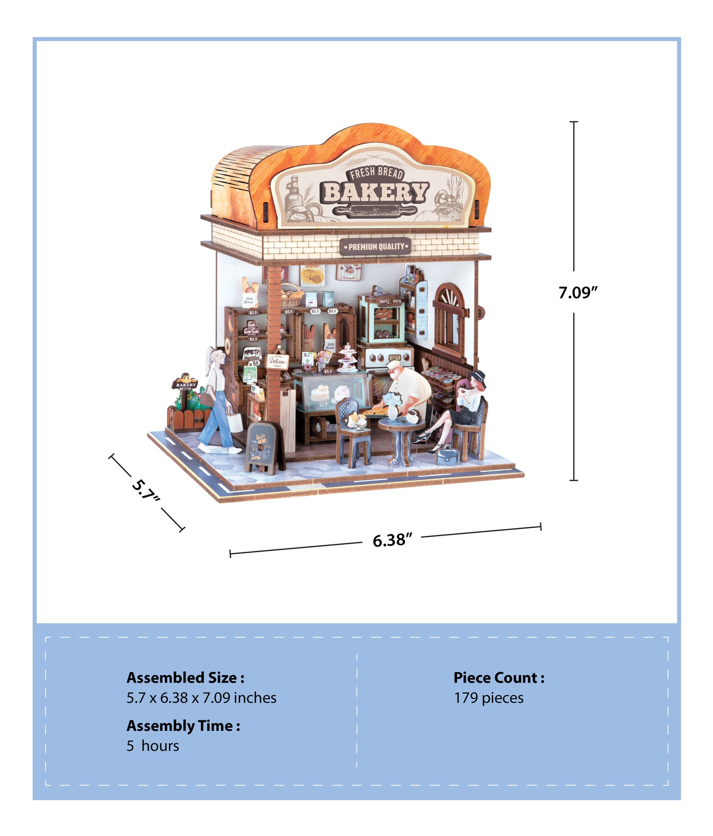 DIY Miniature House Kit | Fresh Bread Bakery