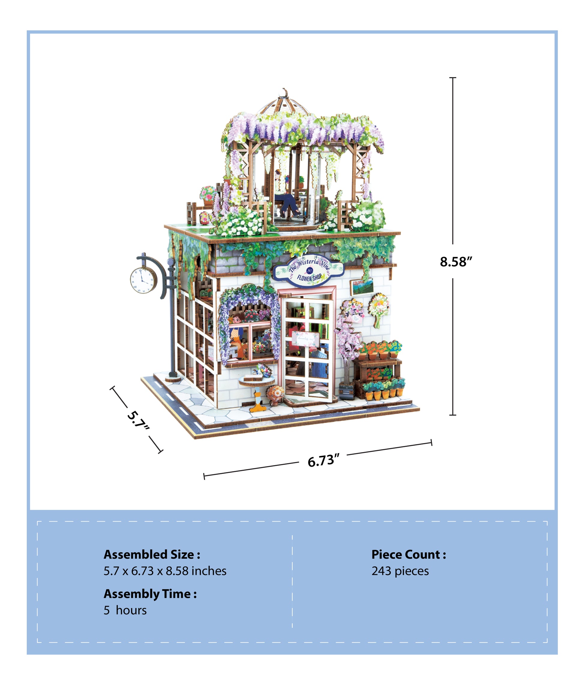 Town House with Wisteria Plant Interior Modular Building 1943 Town House with Wisteria Plant Interior Modular Building 1943