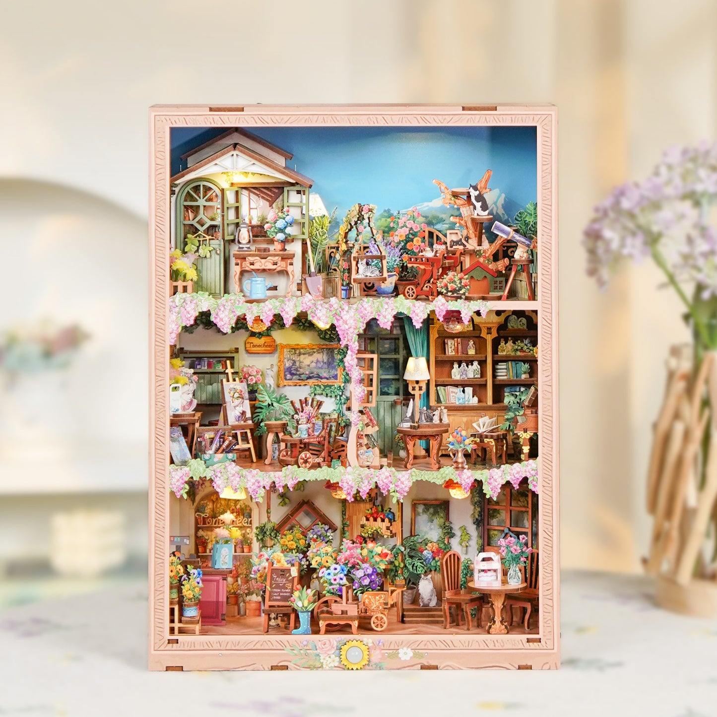 DIY Miniature Book Nook Kit | Blossom Time