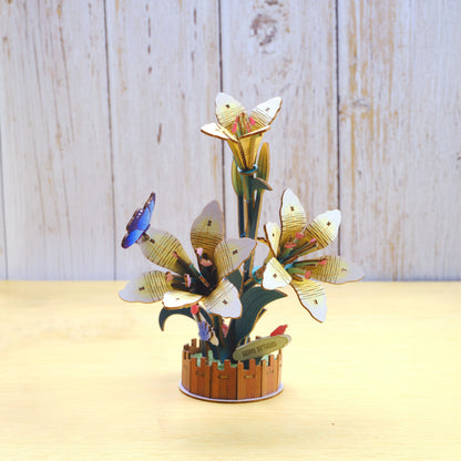 3D Wooden Puzzle | Lily Bloom Set
