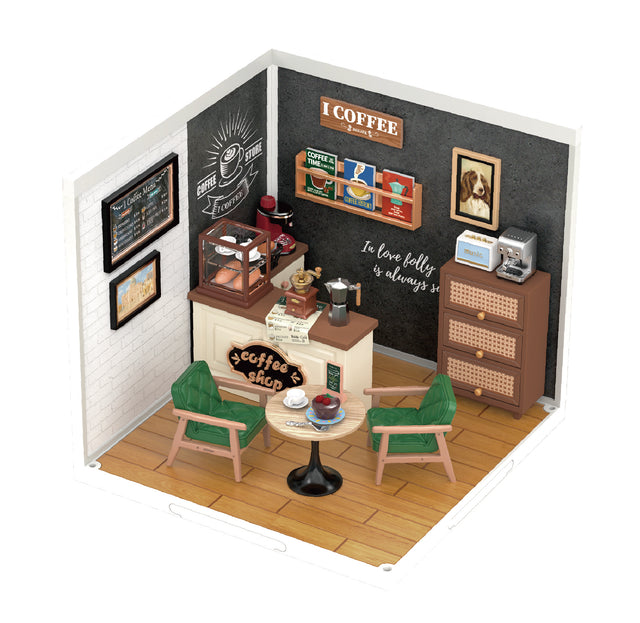 DIY Miniature Dollhouse Kit  Breezy Time Cafe – Hands Craft US, Inc.