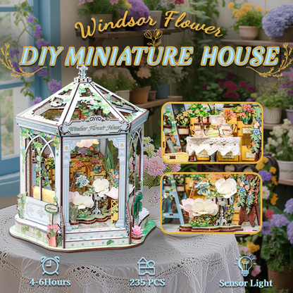 DIY Miniature House Kit | Windsor Flower House