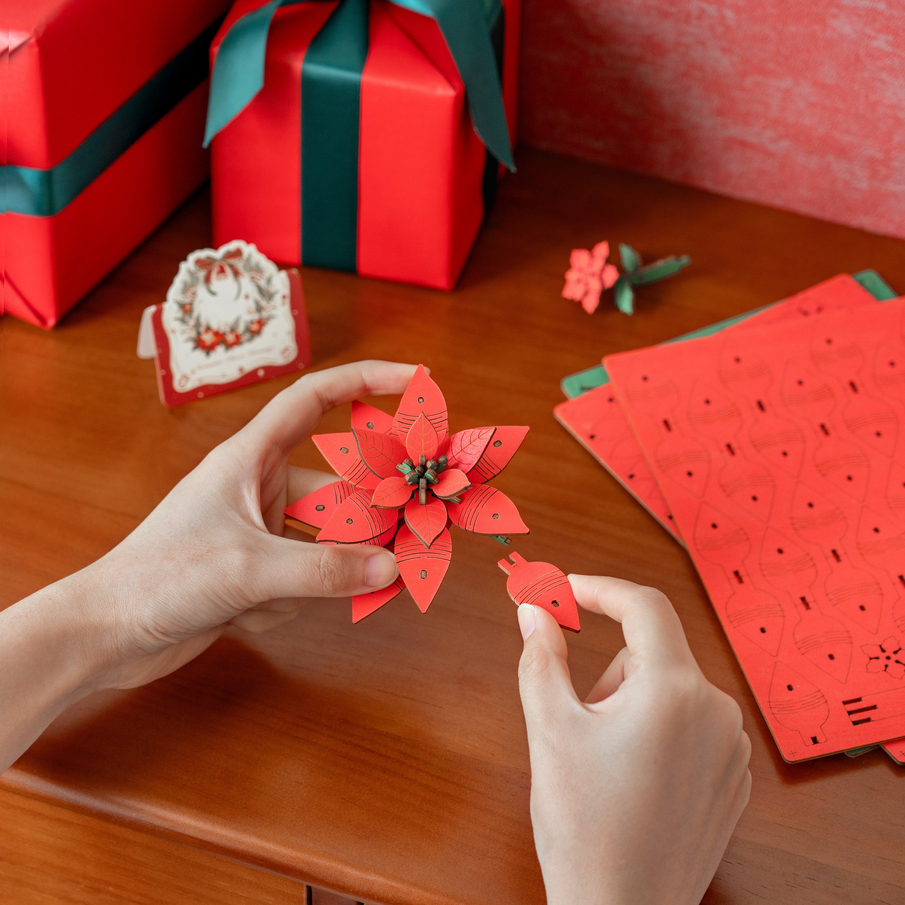 Hands Craft  | Poinsettia
