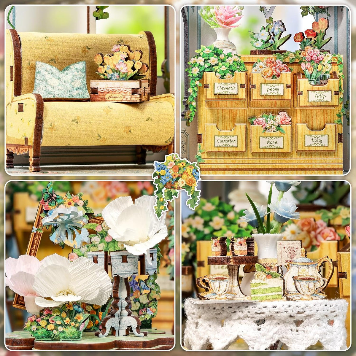 DIY Miniature House Kit | Windsor Flower House