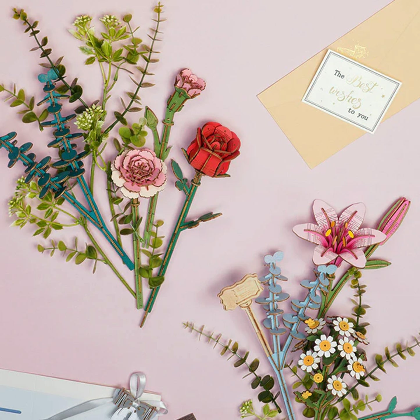 3D Wooden Puzzle | Flower Basket