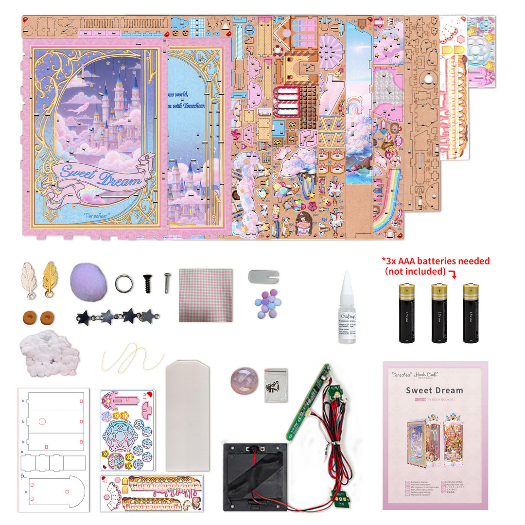 DIY Miniature Book Nook Kit | Sweet Dream