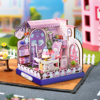 DIY Miniature House Kit |My Melody and Kuromi Tea Party