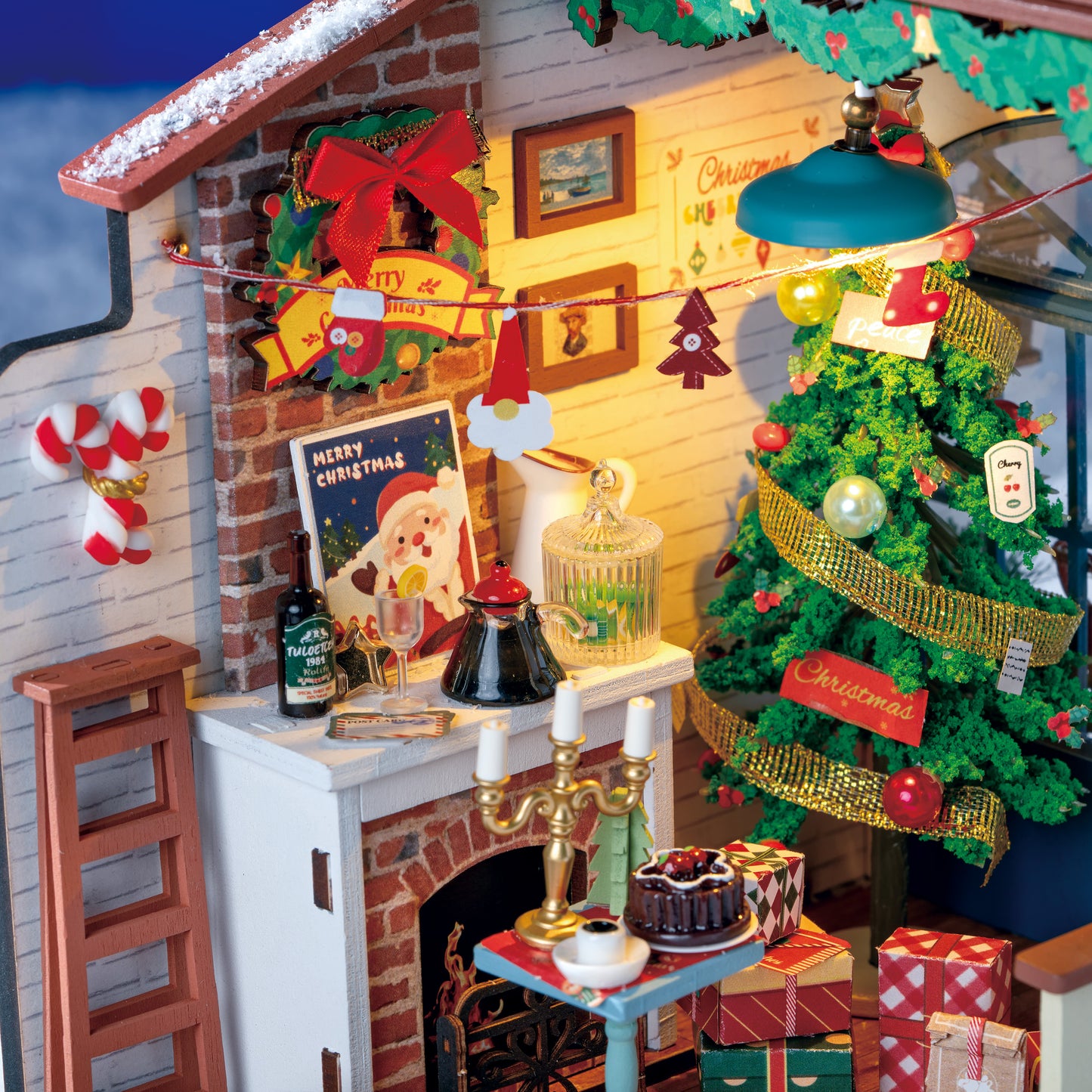 DIY Miniature House Kit | Christmas Snow House