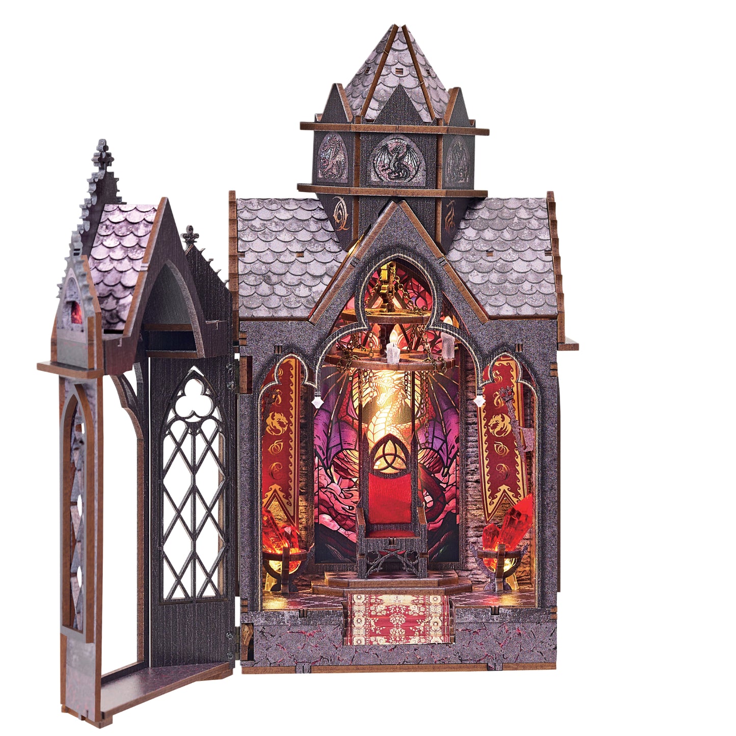 DIY Miniature Book Nook Kit | Ember Throne