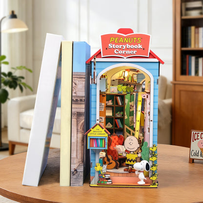 DIY Miniature Book Nook Kit | Peanuts Storybook Corner
