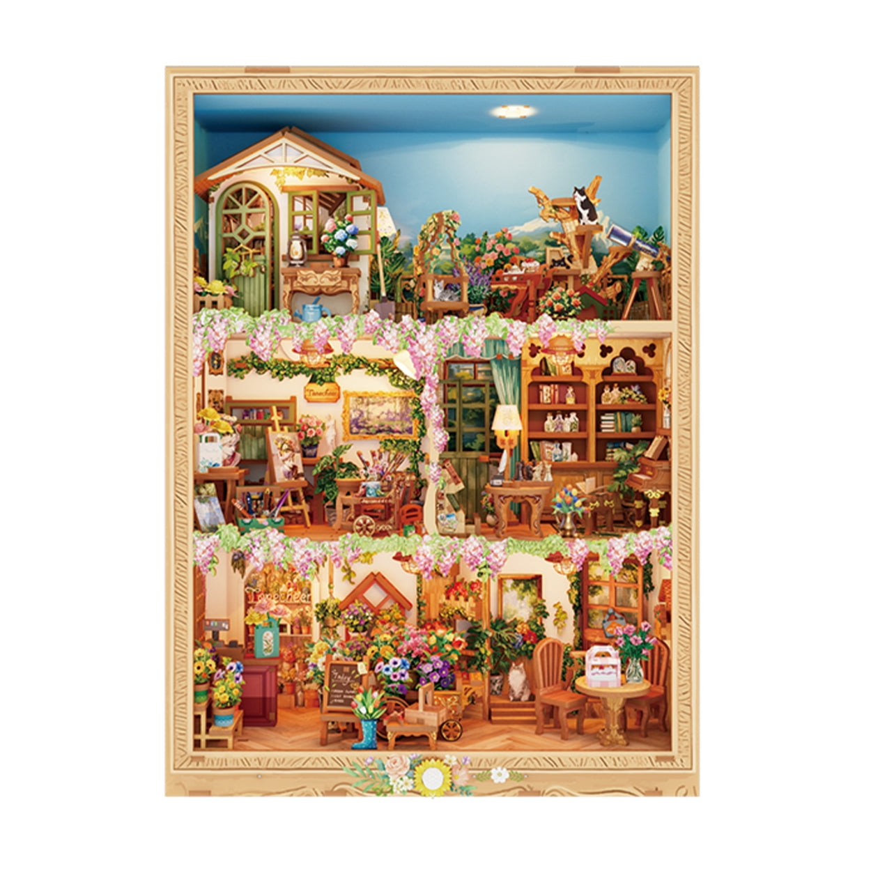 DIY Miniature Book Nook Kit | Blossom Time