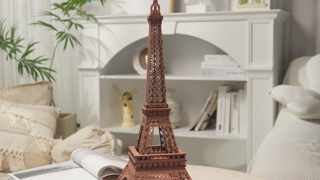 Night of the Eiffel Tower | Modern Wooden Puzzle w/ LED Lights