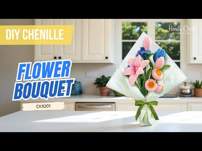 Hands Craft | Pink & Blue Flower Bouquet Mix