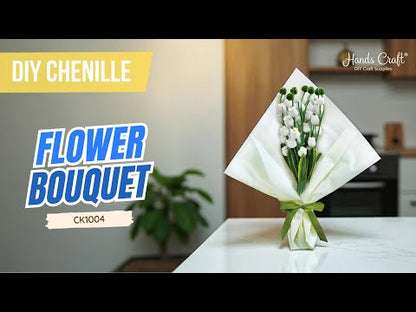 Hands Craft | White Tulip Flower Bouquet Kit