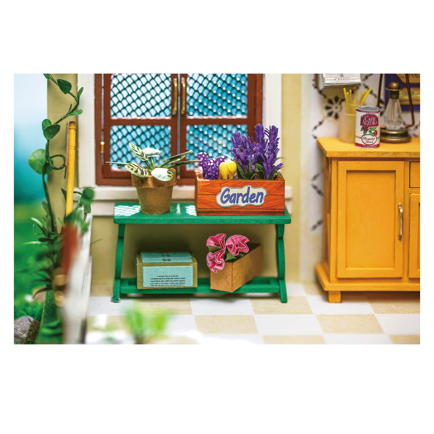 DIY Dollhouse Miniature Kit | Mrs Charlie's Dining Room - Hands Craft US, Inc.