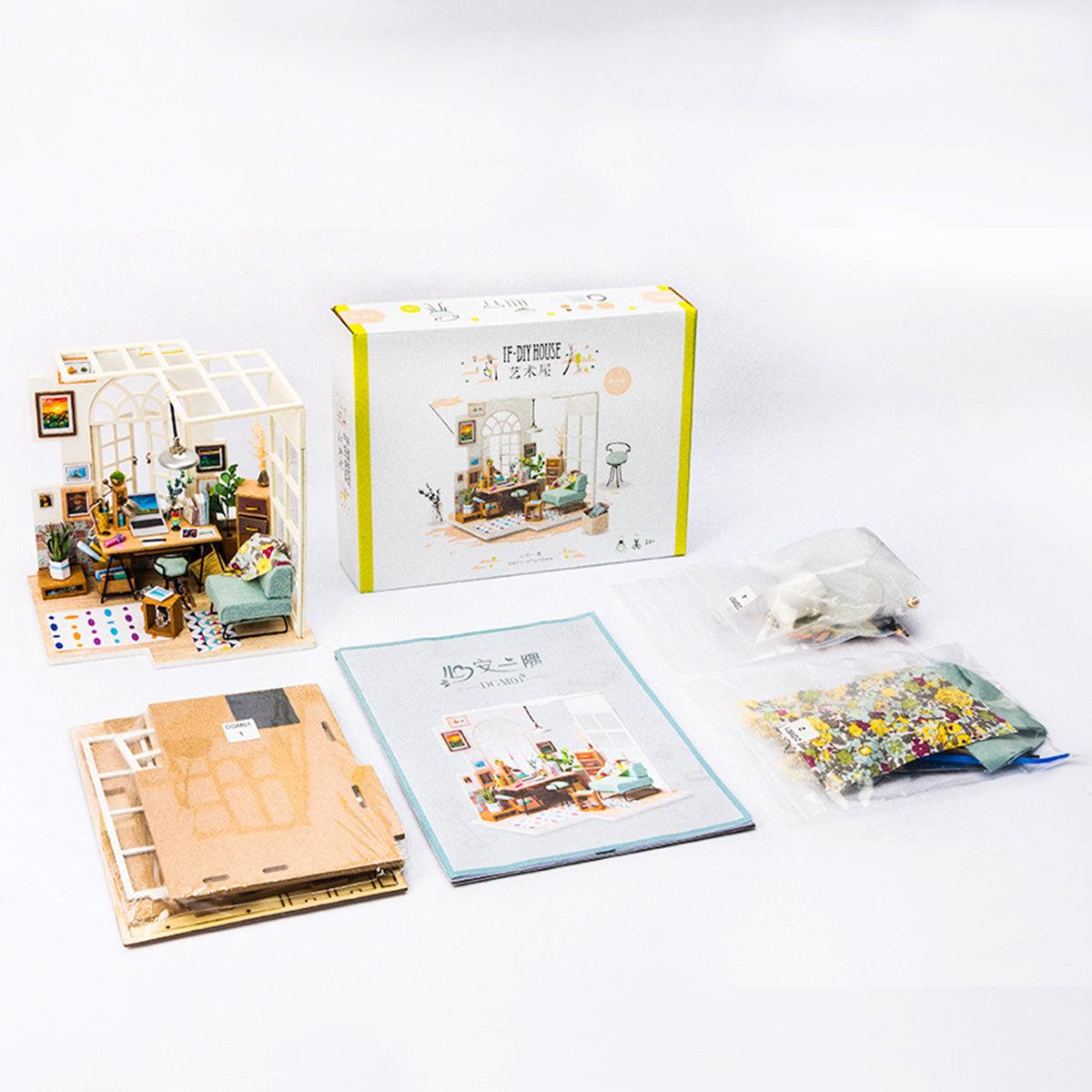DIY Dollhouse Miniature Kit | Soho Time - Hands Craft US, Inc.