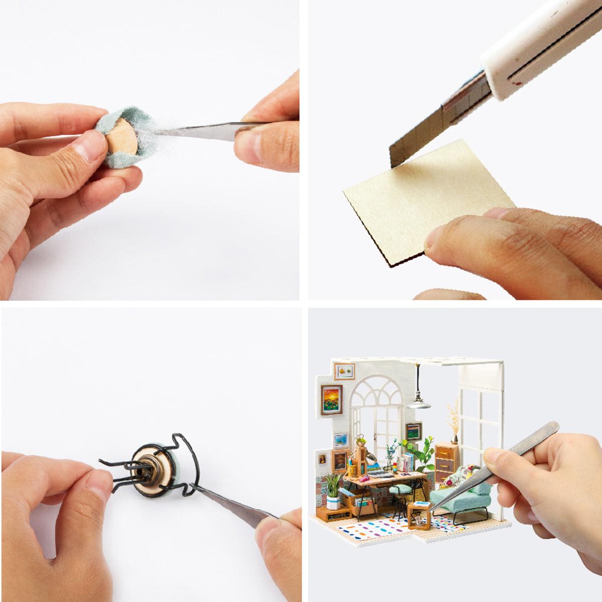 DIY Dollhouse Miniature Kit | Soho Time - Hands Craft US, Inc.