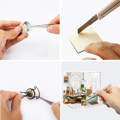 DIY Dollhouse Miniature Kit | Soho Time - Hands Craft US, Inc.