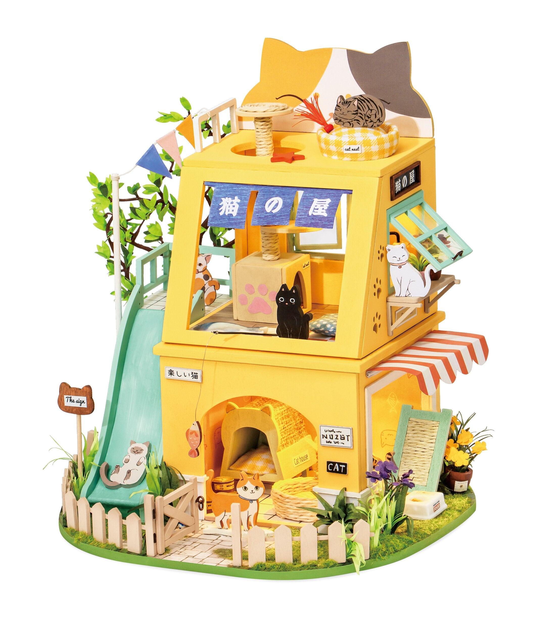 DIY Miniature House Kit Cat House