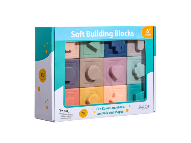 Acrylic Soft Building Blocks: Textured Numbers or Animals - Hands Craft US, Inc.