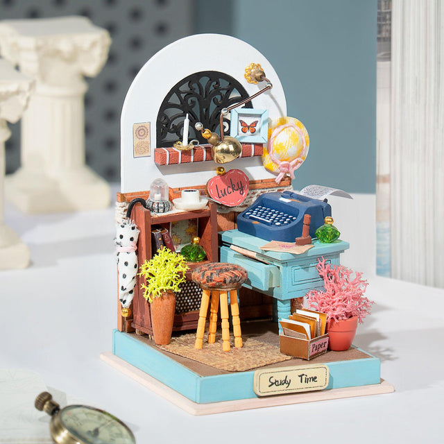 DIY Miniature House Kit: Sam's Study by Hands Craft