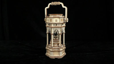 Hands Craft DIY Miniatures 3D Wooden Music Box Puzzle | Victorian Lantern with LED light