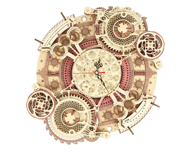 3D Mechanical Wooden Puzzle | Zodiac Wall Clock - Hands Craft US, Inc.