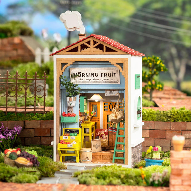 DIY Miniature House Kit | Morning Fruit Store - Hands Craft US, Inc.