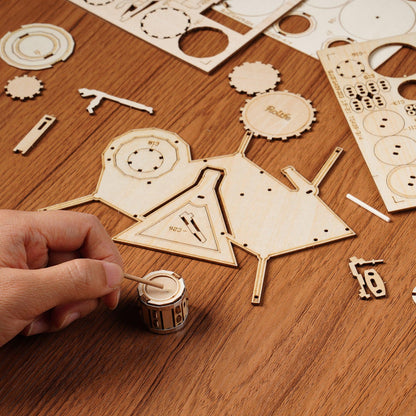 3D Modern Wooden Puzzle | Drum Kit - Hands Craft US, Inc.
