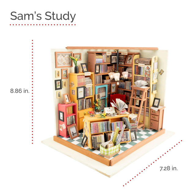 DIY Miniature Model Kit: Free Time Bookshop – Hands Craft US, Inc.