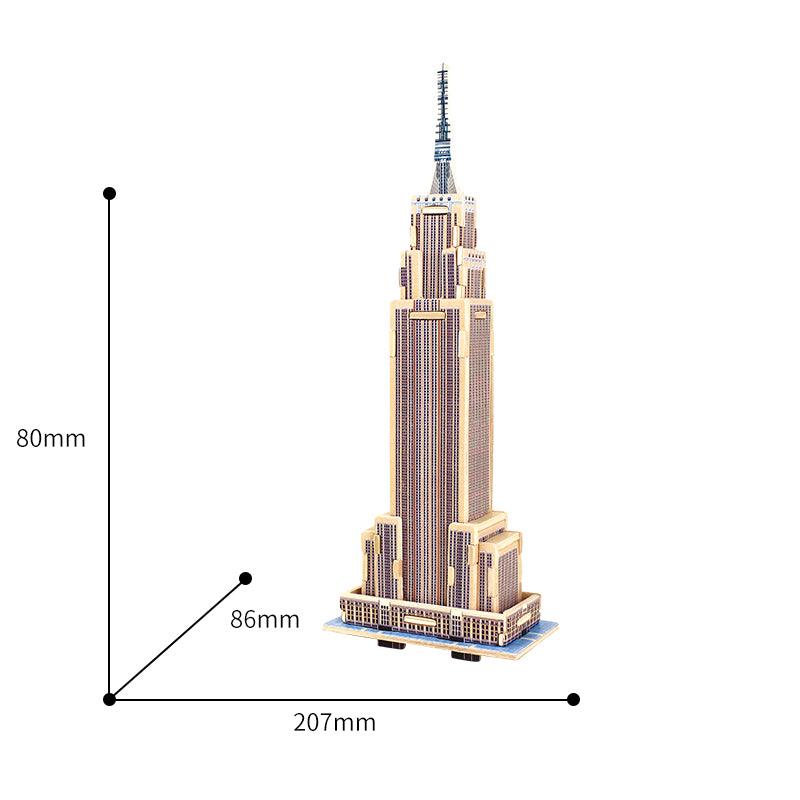3D Classic Wooden Puzzle | Empire State Building - Hands Craft US, Inc.