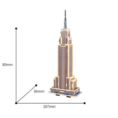 3D Classic Wooden Puzzle | Empire State Building - Hands Craft US, Inc.