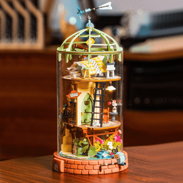 DIY Dollhouse Miniature House Kit | Domed Loft - Hands Craft US, Inc.
