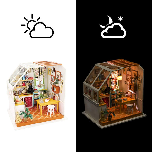 DIY Dollhouse Miniature Kit | Jason's Kitchen - Hands Craft US, Inc.
