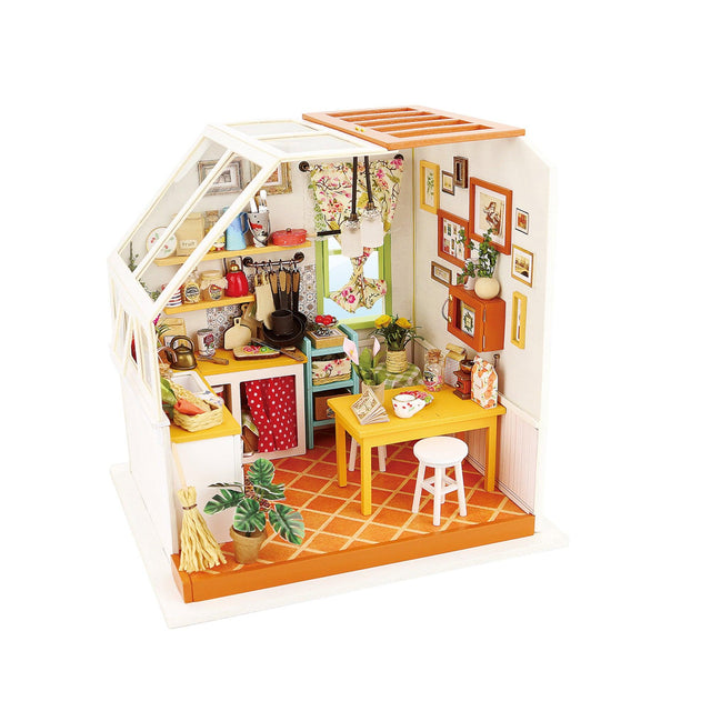 DIY Dollhouse Miniature Kit | Jason's Kitchen - Hands Craft US, Inc.