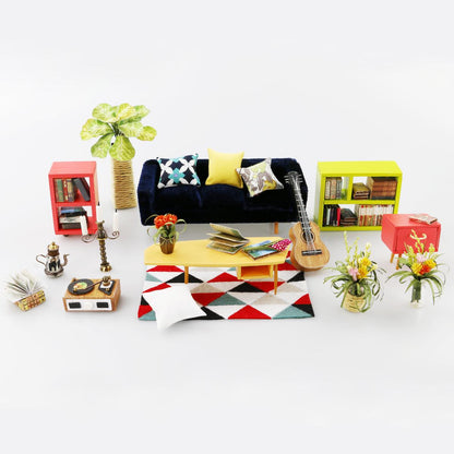 DIY Dollhouse Miniature Kit | Locus' Sitting Room - Hands Craft US, Inc.
