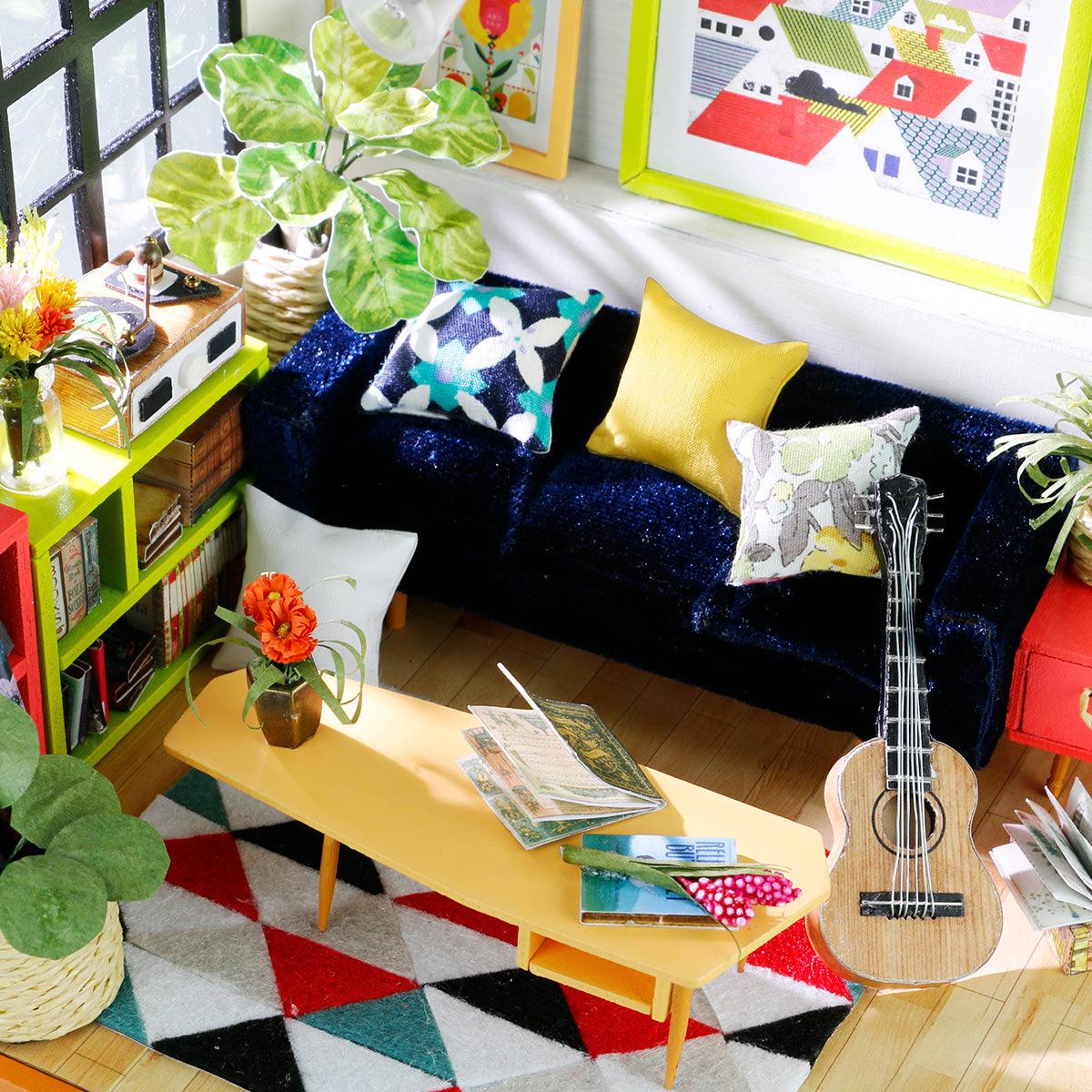 DIY Dollhouse Miniature Kit | Locus' Sitting Room - Hands Craft US, Inc.