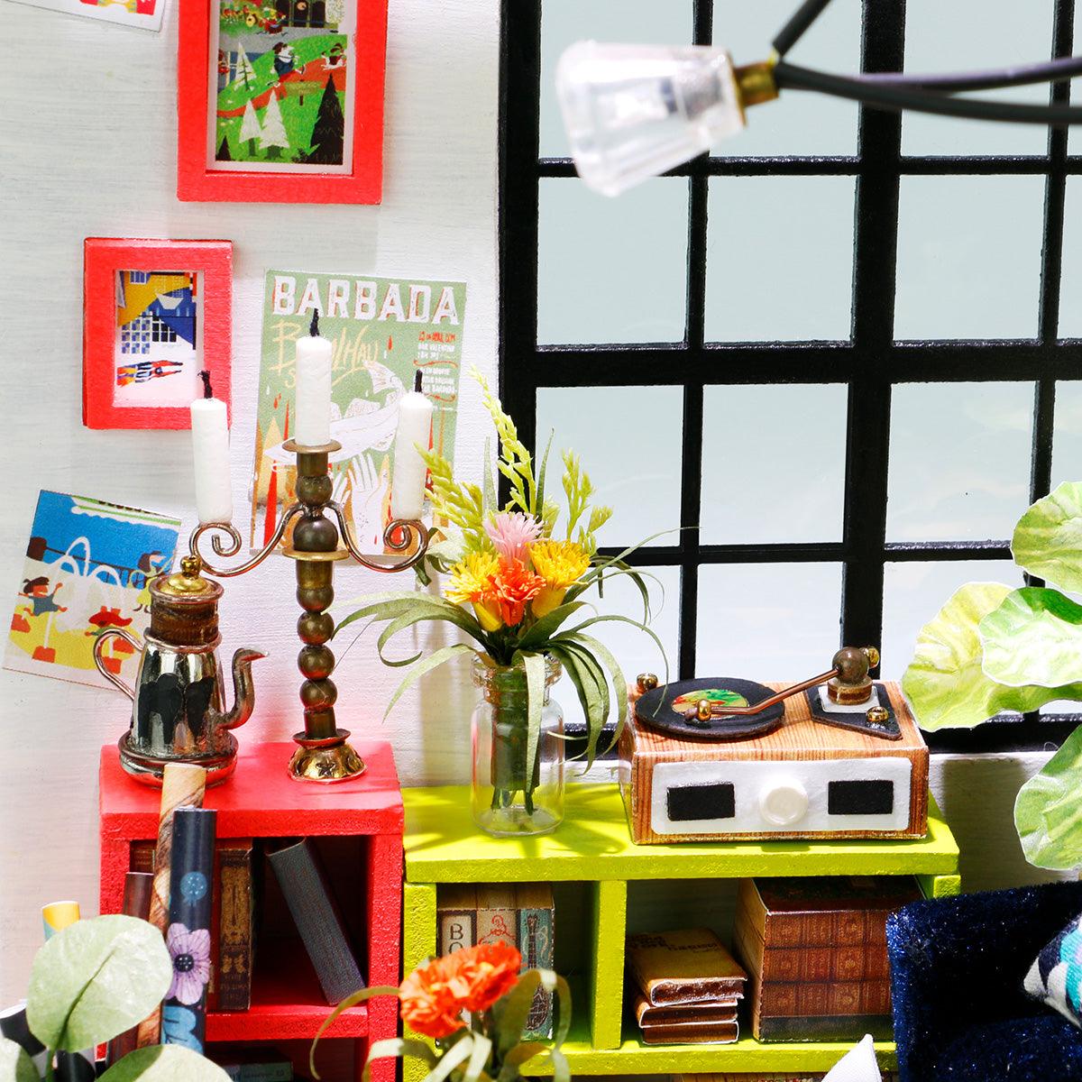 DIY Dollhouse Miniature Kit | Locus' Sitting Room - Hands Craft US, Inc.