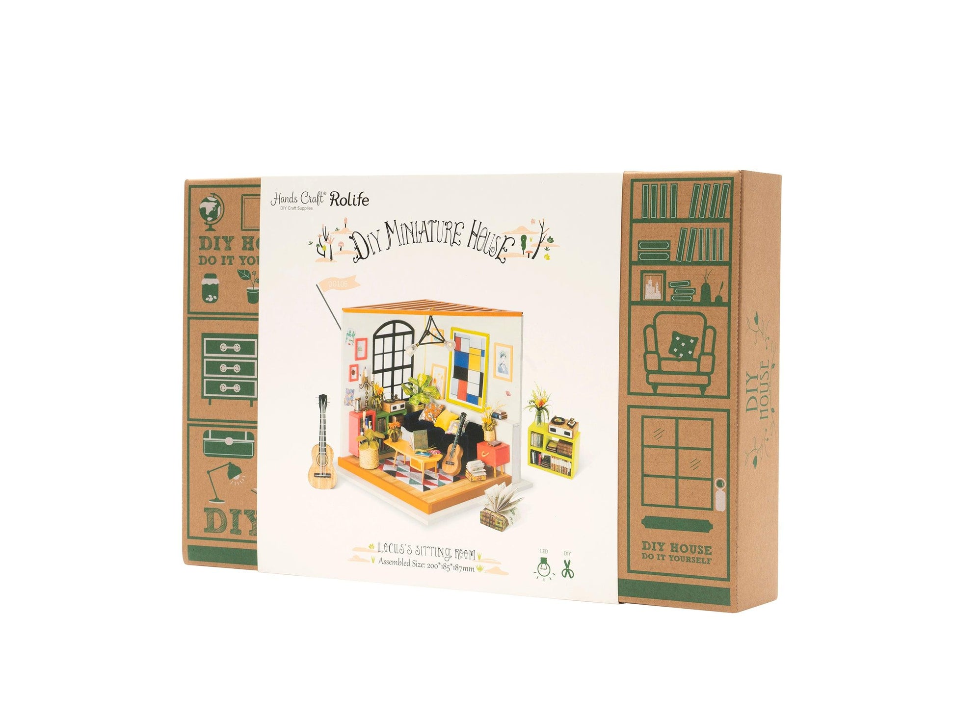 DIY Dollhouse Miniature Kit | Locus' Sitting Room - Hands Craft US, Inc.