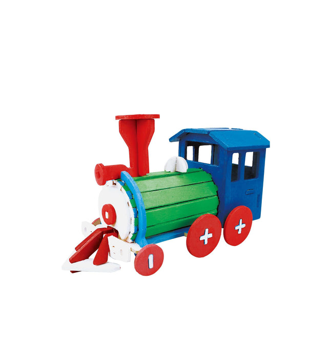 3D Wooden Puzzle Paint Kit | Locomotive - Hands Craft US, Inc.